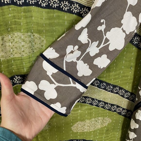 NWT Diane Von Furstenberg Faith Camo/ Navy Print Silk Jersey Wrap Dress Size 10 - Picture 7 of 16